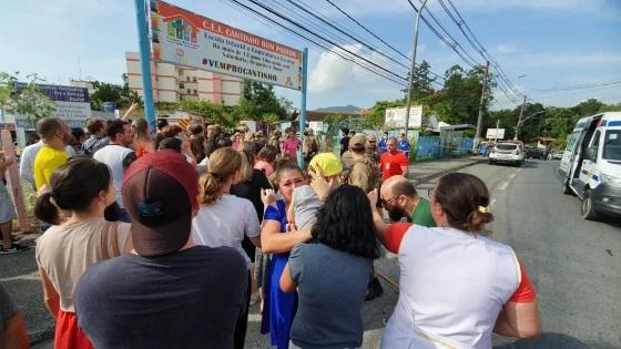 Creche de Blumenau é alvo de ataque 