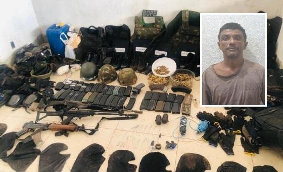 O criminoso Paulo Sérgio Alberto de Lima, 49 anos, estava mantendo o funcionário de uma fazenda como refém.