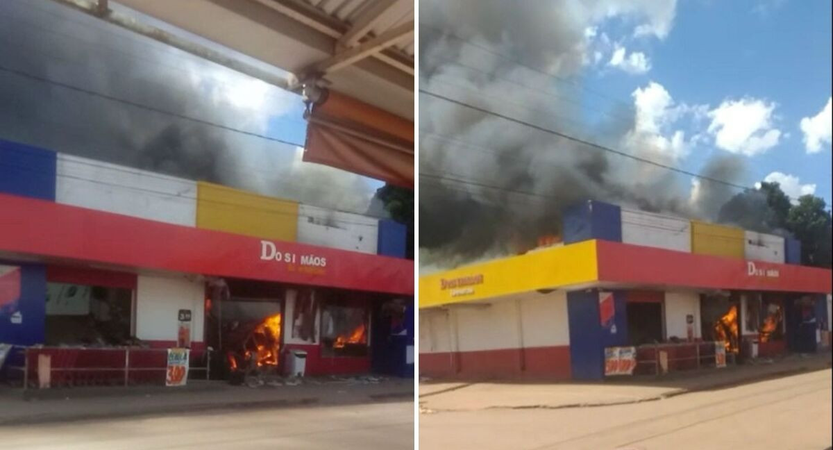 Empresa de autopeças é destruída pelo fogo em Várzea Grande – Só