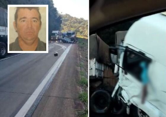 Edivaldo (foto no detalhe) morreu ainda no local, durante atendimento médico.