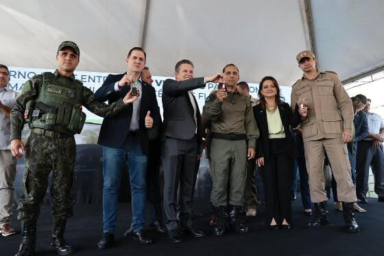  O anúncio aconteceu durante a entrega de 110 novos veículos para o Corpo de Bombeiros Militar e Polícia Militar.