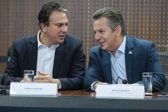 Mauro Mendes e Camilo Santana