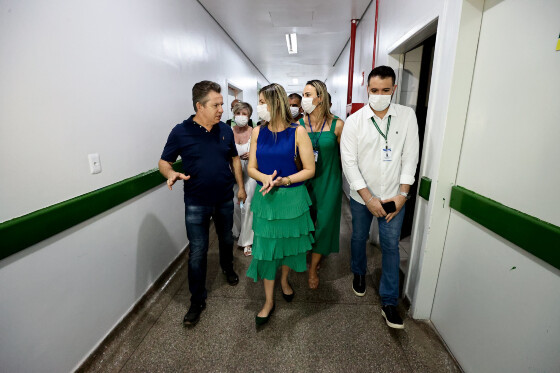 Mauro e a equipe interventora estiveram no antigo Pronto Socorro de Cuiabá nesse sábado, 27
