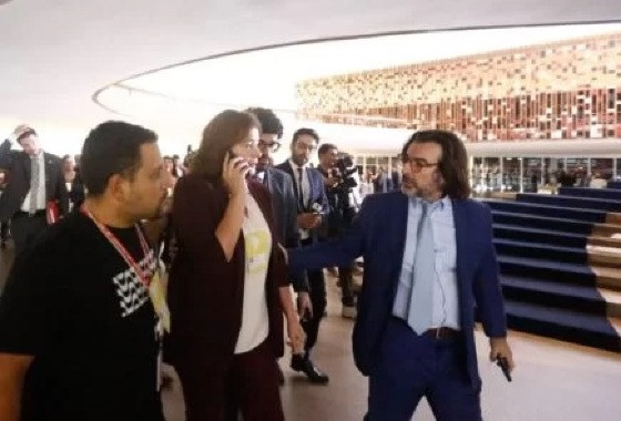 Delis Ortiz foi agredida pelos seguranças do ditador venezuelano
