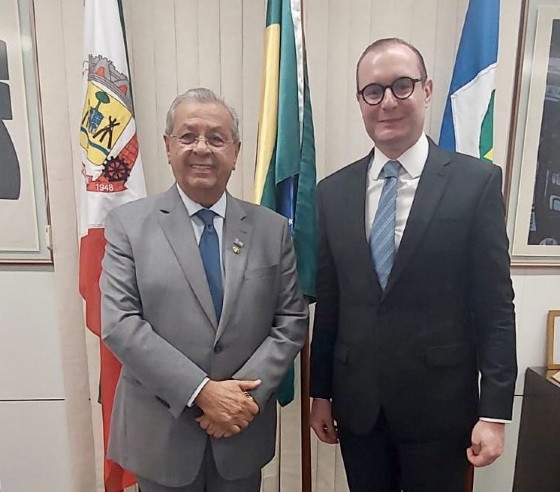 Jayme recebeu Zanin em seu gabinete, em Brasília, nesta quarta-feira (14).