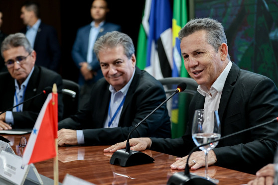 Reunião dos Institutos de Terra dos nove estados e INCRA - Governador de Mato Grosso, Mauro Mendes