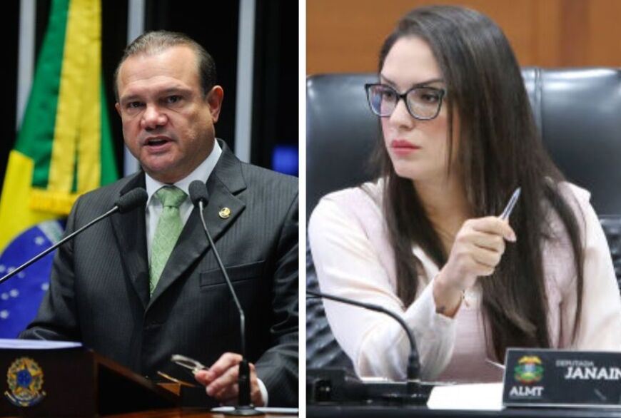 Wellington foi candidato ao Governo de MT e Janaina ao Senado.