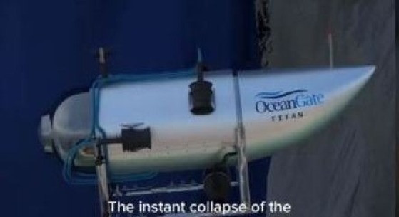 Submarino implodiu dentro do oceano e todos os cinco ocupantes morreram