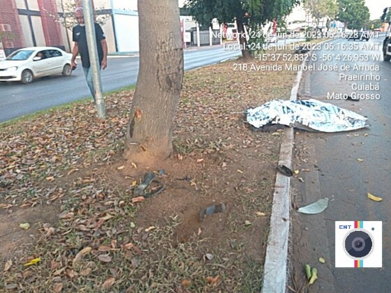 O motociclista foi identificado como Adalberto Boroponepa
