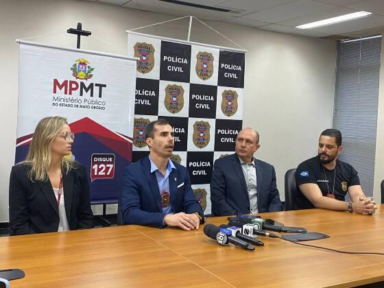 Conforme o delegado, o grupo tinha cinco empresas, sendo quatro fantasmas, localizadas em VG, e a empresa ‘real’, a MF Pescados, em Cuiabá.