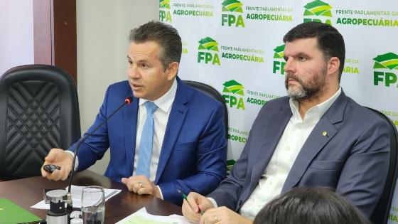 Governador Mauro Mendes debateu reforma tributária com a Frente Parlamentar da Agropecuária, em Brasília