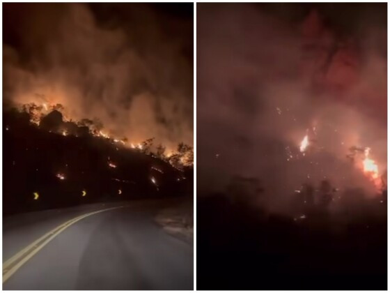 Incêndio impressiona por proporção