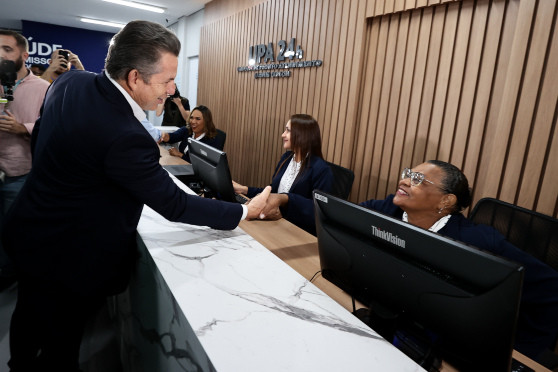 O governador Mauro Mendes inaugurou a UPA Leblon na quinta-feira