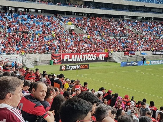 Torcida do Flamengo lotou Arena Pantanal