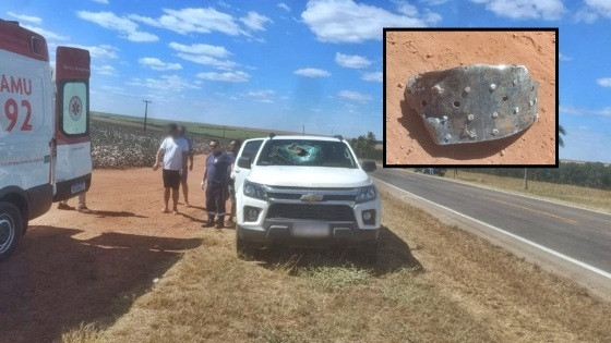Peça atravessou parabrisa e matou criança