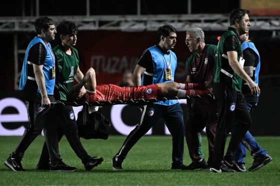 Luciano Sanchez teve fratura gravíssima