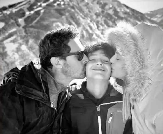 Ana Paula Pridonik posto foto com Garon Maia e o filho dele, de 12 anos
