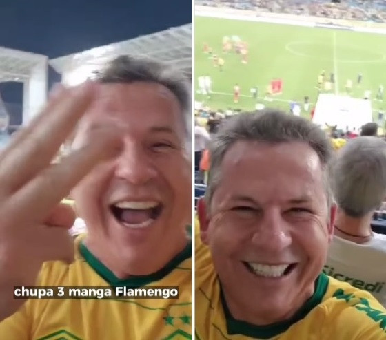 Bem-humorado, Mauro publicou um vídeo no Instagram e provocou o Flamengo.