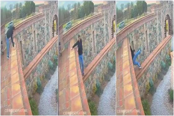 Vídeo mostra momento em que turista brasileiro cai do terraço de vinícola na Argentina