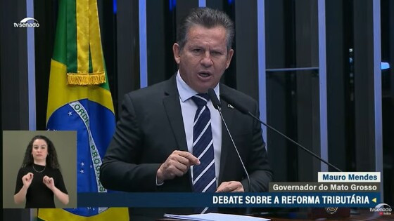 Governador Mauro Mendes discursou no Senado Federal nessa terça-feira.