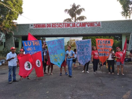 Incra está tomado pelo acampamento do MST.