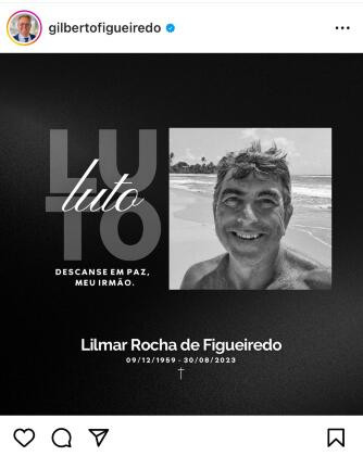 Lilmar Rocha de Figueiredo morreu nesta quarta-feira (30), em Curitiba 