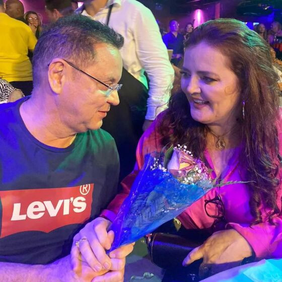 Presidente da AL marcou presença no show do cantor Amado Batista.