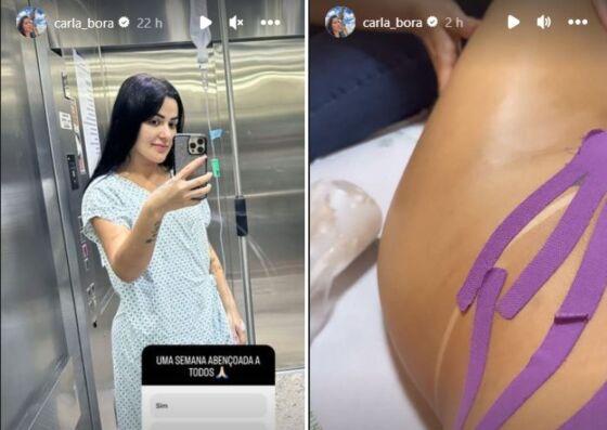 Carla Bora está internada em uma clínica de Tangará da Serra
