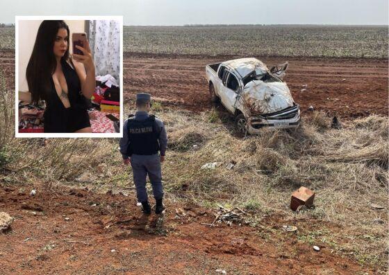 Mikaela foi arremessada do veículo e morreu ainda no local.