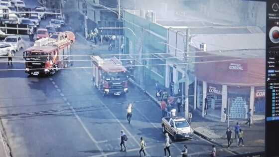 Duas viaturas do Corpo de Bombeiros foram acionadas