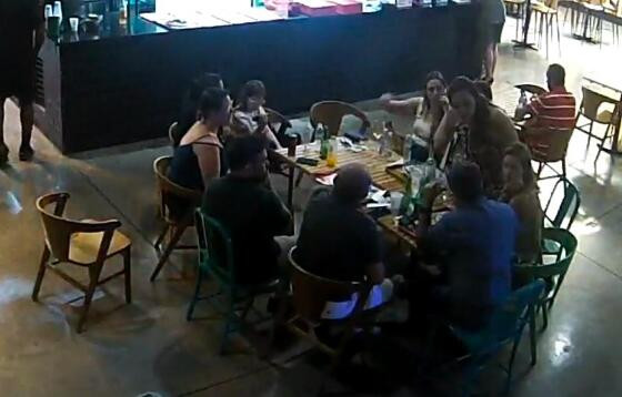 Vídeo mostra discussão sem agressão.