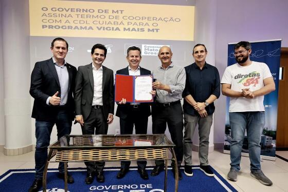 A parceria entre o Governo de Mato Grosso e a Câmara de Dirigentes Lojistas de Cuiabá (CDL) foi formalizada na noite desta quarta-feira (27)