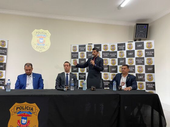 O delegado Gustavo Belão divulgou dados das investigações do caso Novo Cangaço