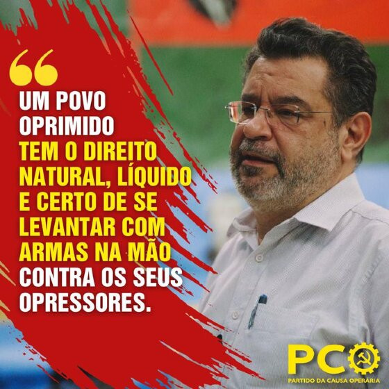 Rui Pimenta, líder do PCO, fez declaração polêmica