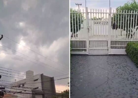 Uma chuva repentina surpreendeu os cuiabanos nesta sexta-feira (20).