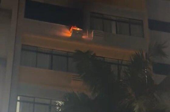 Um princípio de incêndio foi registrado na noite de sexta-feira (20) no Hotel Getúlio Vargas