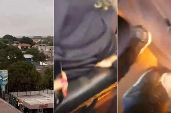 Um pouso forçado acabou na colisão do dirigível contra um paredão rochoso e deixou passageiros feridos