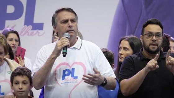 Bolsonaro durante evento PL Mulher em Porto Alegre