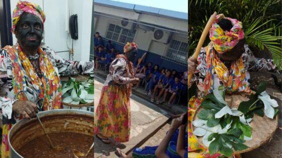 O evento que aconteceu na área externa da escola contou com diversas apresentações, desfiles e comidas de origem típicas
