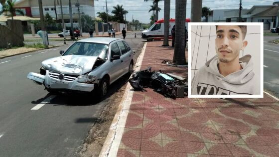 Marcos da Silva Gouveia pilotava uma motocicleta