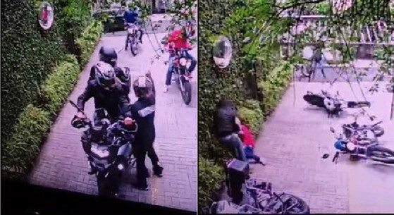 Casal chegava em casa quando foi rendido por criminosos.