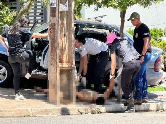 Bandido morreu no local
