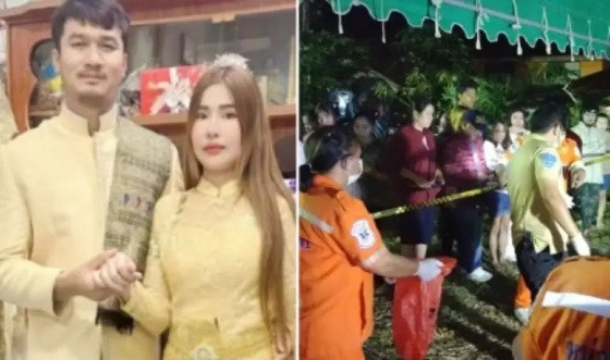 Chaturong Suksuk,de 29 anos, matou a esposa Kanchana Pachunthuek, de 44, durante festa de casamento na Tailândia  https://www.terra.com.br/noticias/mundo/noivo-abre-fogo-no-proprio-casamento-e-mata-cinco-pessoas-incluindo-a-noiva,676824cc41a55d83487e