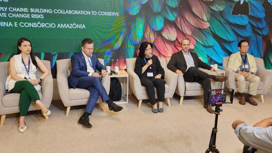 Governador participou do painel "Cadeias de abastecimento agrícola sustentável China-Brasil: construindo colaboração para preservar as florestas amazônicas.