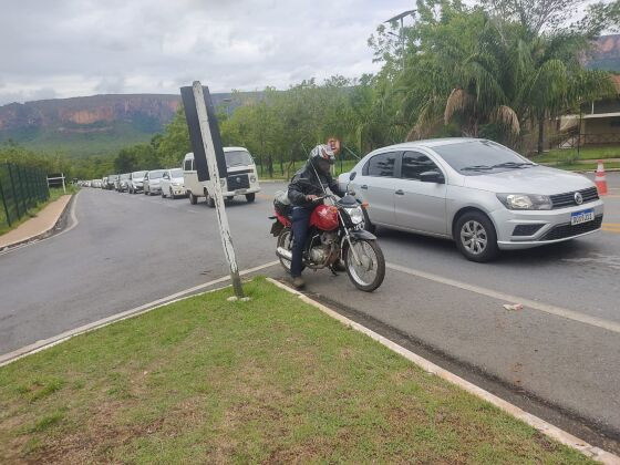 Congestionamento gigantesco se formou no trecho