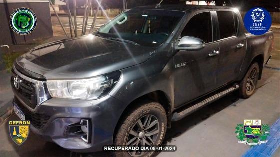 Lindomar Maconhão Salvador foi preso com Hilux furtada.