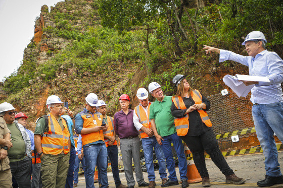 Presidente do TCE liderou vistoria no local