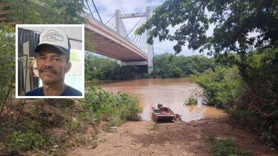 O corpo da vítima estava preso na galhada de uma árvore