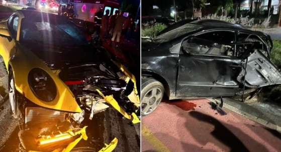 Polícia investiga se Porsche disputava racha quando bateu contra Fox.