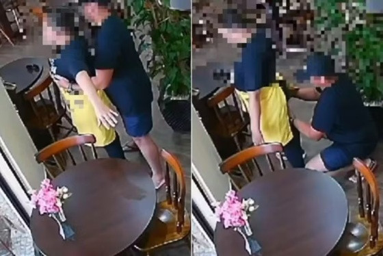 Vídeo mostra falso massagista apertando seios e nádegas de vítima 